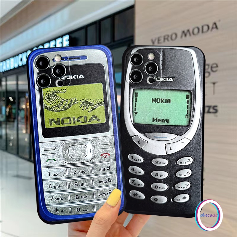Nokia Capa Flexível De Silicone/Tpu Preto/Azul/Vintage Para Celular IPhone 6/6s Plus/X/XS Max/11/12/13 Pro/7/8 XR/SE 2020
