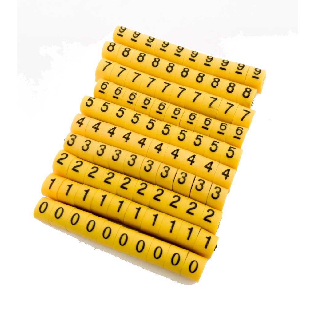 Identificador Marcador Fios Cabos Anilhas 2000pcs 0E1 EC-0 - JNG