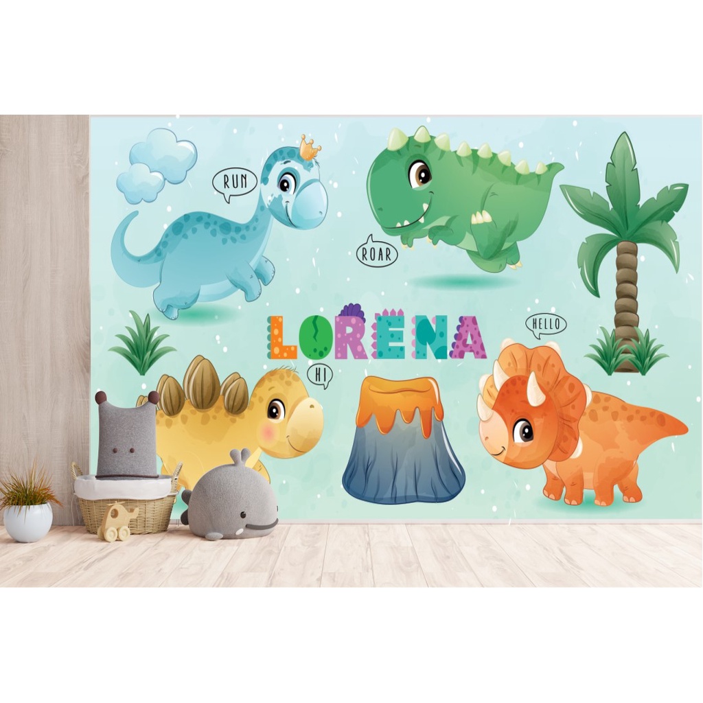 Papel de parede Dinossauro Infantil Baby LORENA