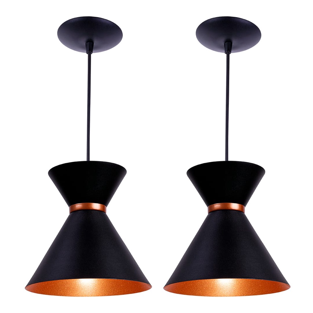 Pendente De Teto Luminária Luxo Rainha Para Casa Cozinha Balcão Kit Com