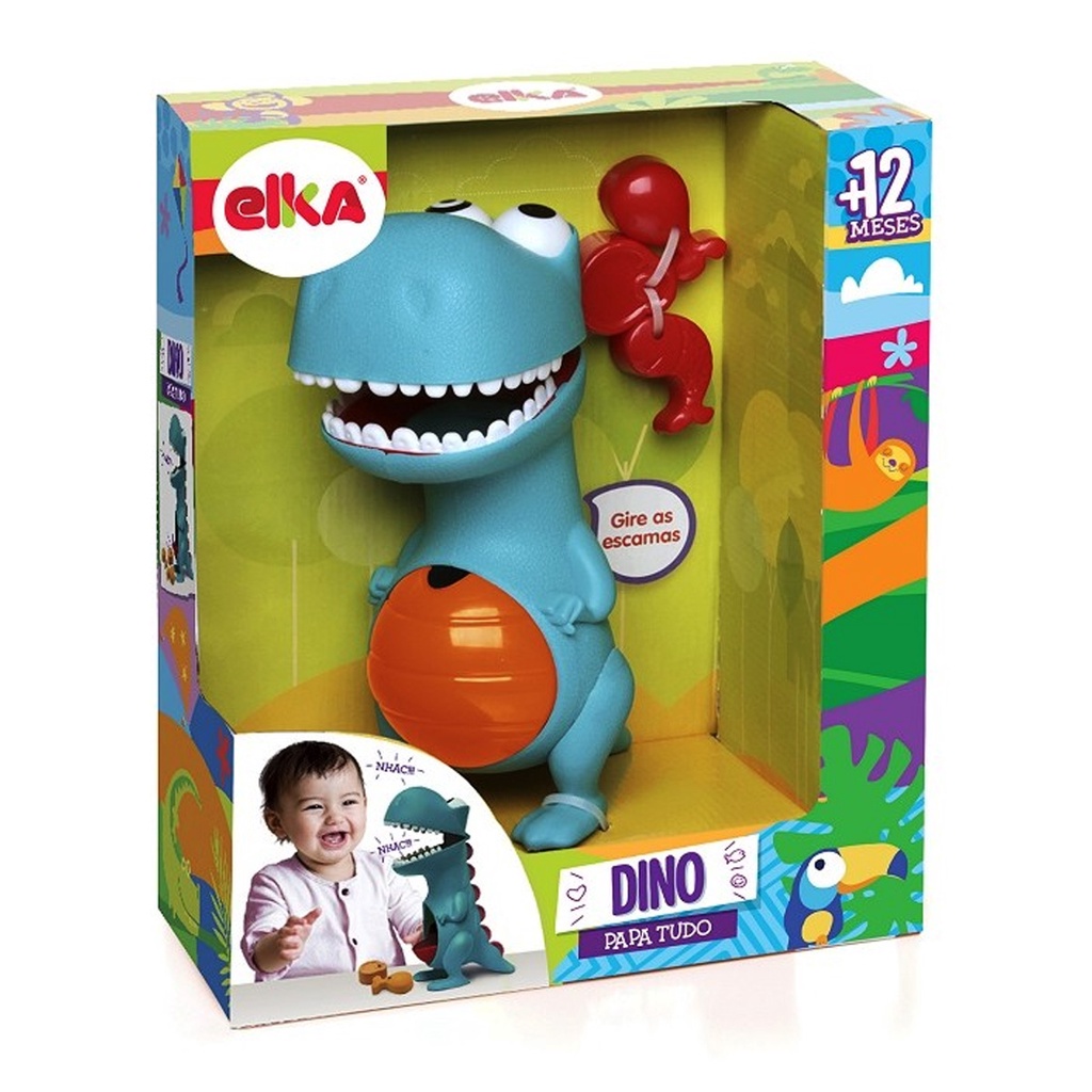 Dinossauro Dino Papa Tudo Super Divertido 972 - Elka em Oferta na Shopee