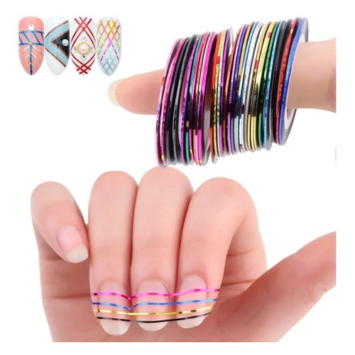 Fitilho Fino Para Decoração de Unhas Artísticas