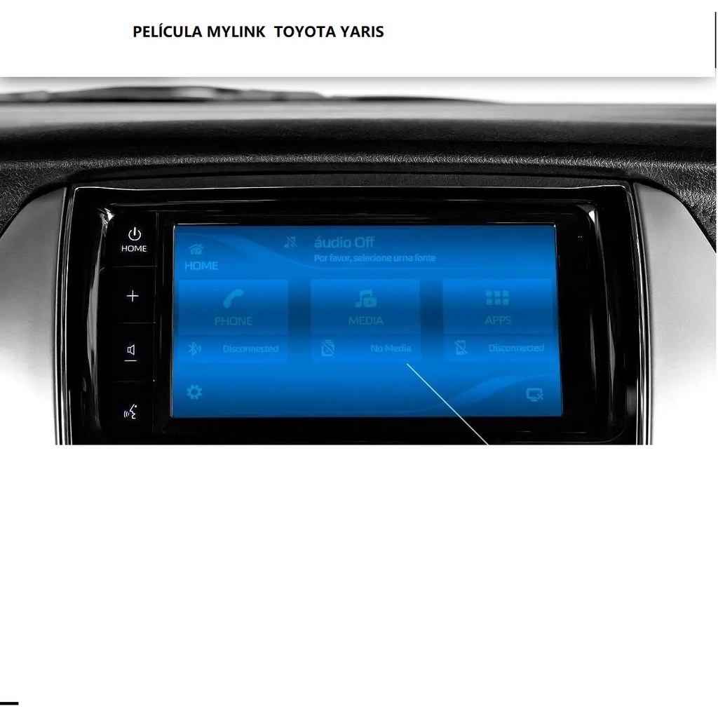 Película De Proteção Multimídia Toyota Yaris