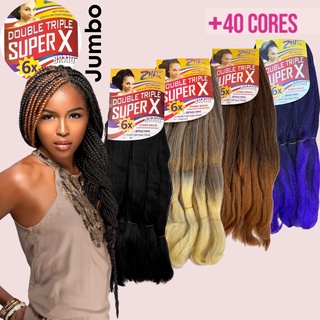 Cabelo Jumbo Jumbão Super X 400g Tranças Original De Fábrica