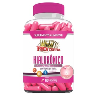 ÁCIDO HIALURÔNICO - 60 CAPS - REI TERRA - PODER REJUVENESCEDOR