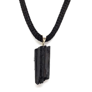 Colar de Turmalina Negra Bruta Natural limpeza Energética em Oferta na Shopee