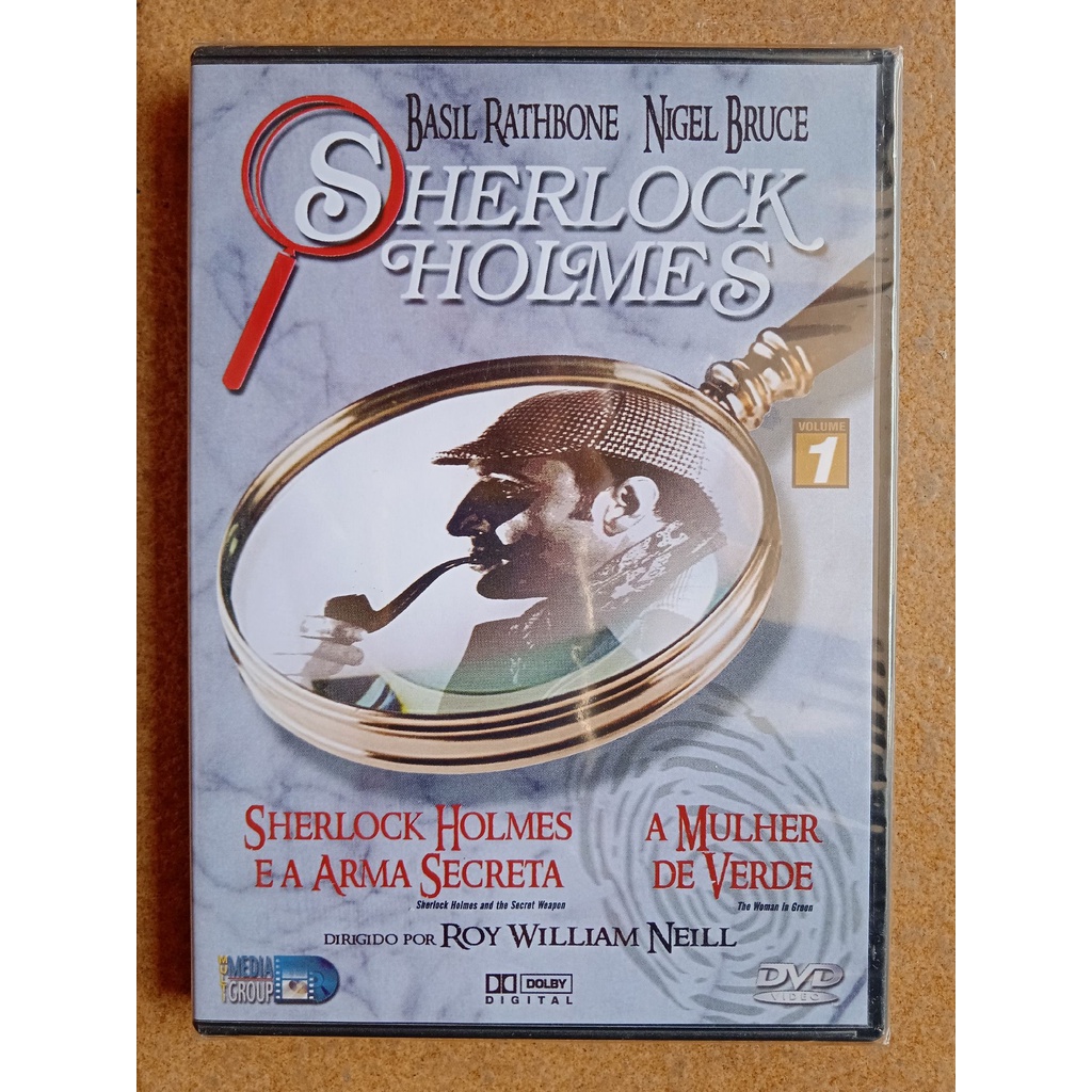 dvd sherlock holmes arma secreta / mulher de verde (lacrado)