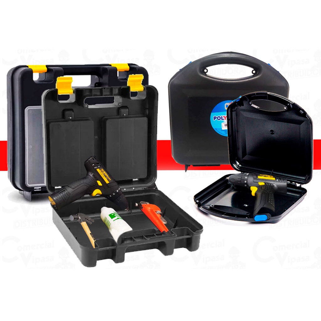 Maleta caixa de ferramentas e Porta parafusadeira e furadeiras com estojo Toolcase portátil Premium