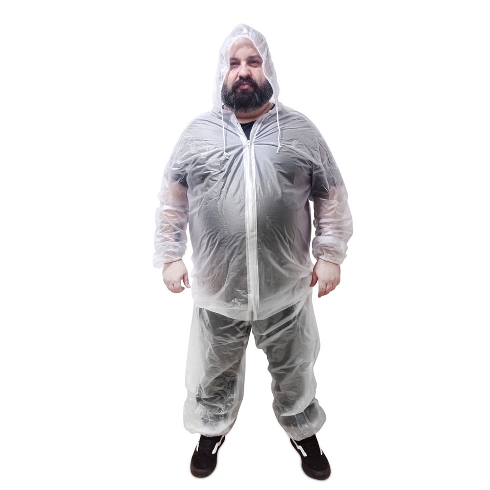 Conjunto De Chuva Moto Ciclista Tamanho Especial Plus Size