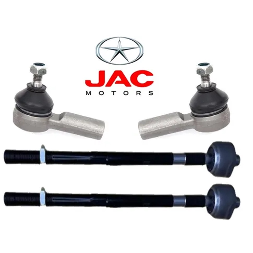 Kit Terminal Direção + Barra Axial Jac J6 2011 2012 2013 2014 2015 A 2016