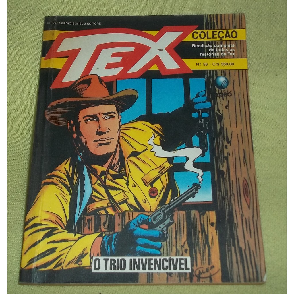 Gibi Tex nº 56 - Setembro de 1991 -  O Trio Invencível   - Editora Globo