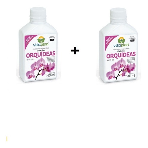 2X Fertilizante Foliar Para Orquideas 140ml VITAPLAN