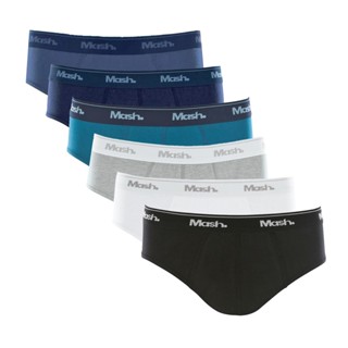 Kit C/ 6 Cuecas Mash Slip 10.04 Algodão Original em Oferta na Shopee