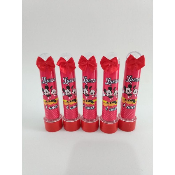 20 caixinhas acrilicas, 15 tubetes e 15 latinhas personalizados lembrancinha