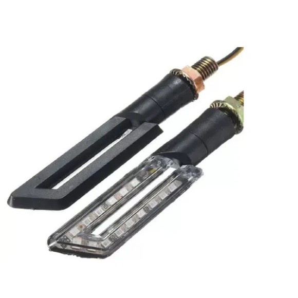 Seta Led Sport Mod U Xj6 Fazer Xtz 125 250 Xre300 Xt660 Par