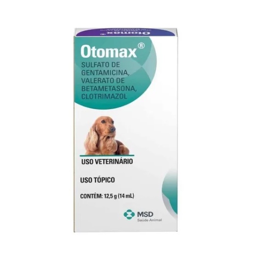 Pomada Otológica Otomax Para Cães 12,5g Msd -envio Imediato - Pets