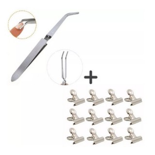 Kit Pinça Curvatura C+12 Presilhas 22mm Unha Especia Barato