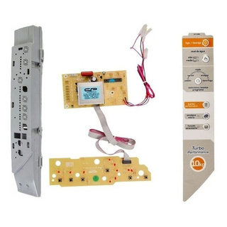 Suporte E Placa Compatível Lavadora Bwg10 Bwc10 Adesivo