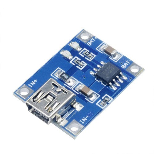 Tp4056 Mini Carregador Usb 5v P/ Bateria Littio Mini Usb [ Código 386 ]