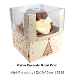 10 Caixa Encanto Mini Panetone (Natal Ideia) (CHOCO)