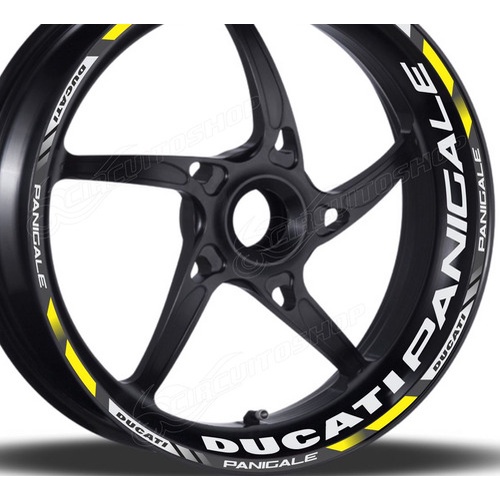 Friso + Adesivo Refletivo D10 Roda Moto Ducati Panigale