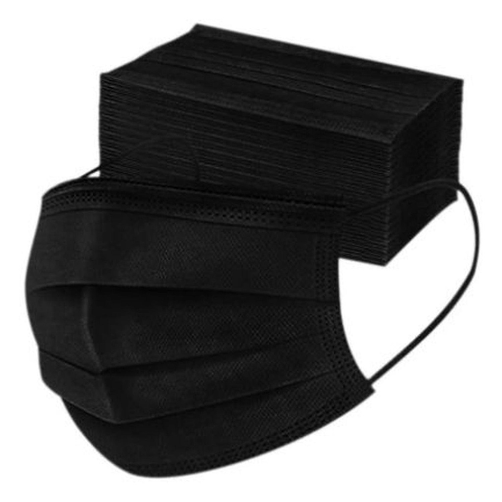 Máscara Descartável De Proteção Facial Tripla Cx C/ 50