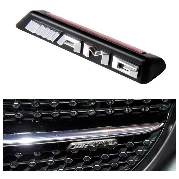 Emblema da Grade Acessórios Mercedes Benz Amg A C E S G Cla Cls A200 GLE GLA C180 SLK CLS COUPÉ AMG GT GLC EQC CABRIOLET