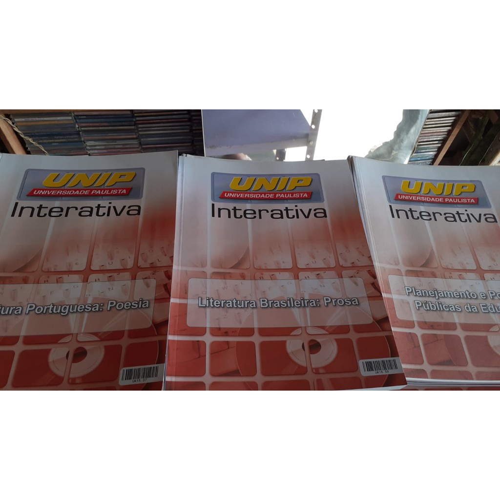APOSTILAS- INTERATIVAS- VESTIBULAR- UNIP- LOTE COM 30  APOSTILAS USADAS MUITO BOM ESTADO- RARO+