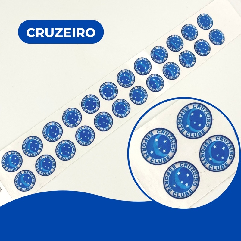 MS Símbolo Cruzeiro Esporte Clube Adesivo Resinado em Oferta na Shopee