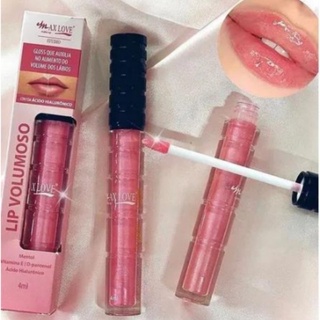 Gloss Lip Volumoso Vegano Cor 08 Max Love 5ml Aumenta os Lábios Ácido Hialurônico