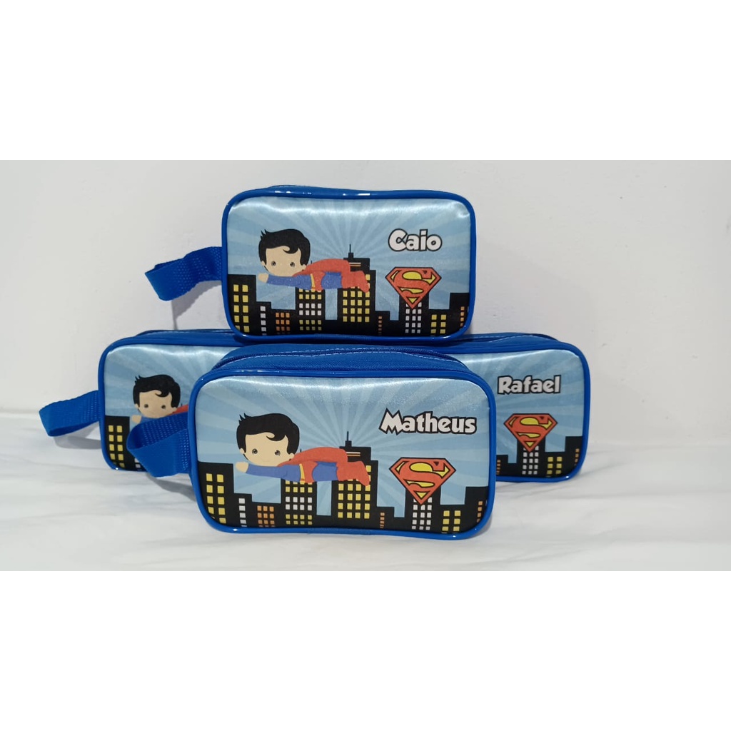 Kit com 25 Estojo Personalizado bolsinha Kit com  Lembrancinha Festa Aniversário com 15 Bolsinha Necessaire Meia Lua Personalizada Princesa