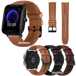 Pulseira De Couro Genuíno De Camada Superior Para Huami Amazfit Bip U Pro pop