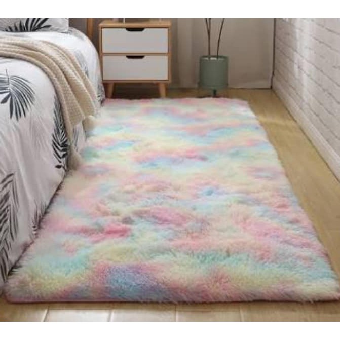 Tapete  Passadeira  Felpuda Tie Dye Lançamento