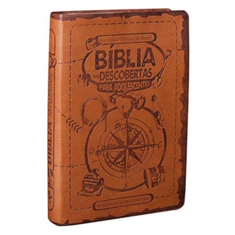 Bíblia da Descoberta para Adolescentes | Marrom em Oferta na Shopee