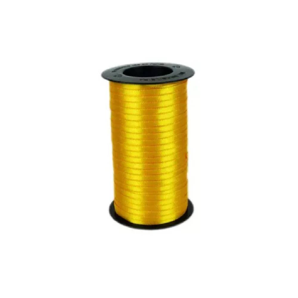 Fita de Cetim Carretel 4mm nº0 100m Cor 038 Amarelo Ouro 1un - Stationery