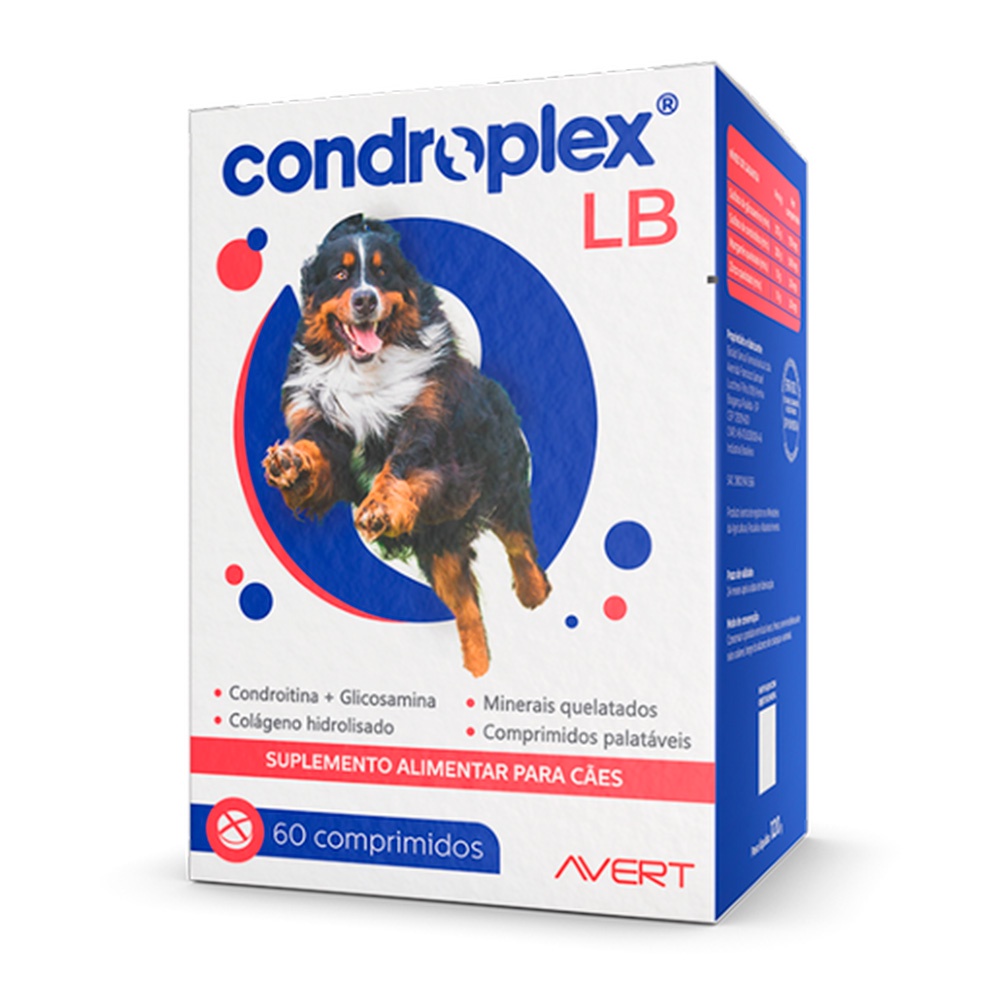 Condroplex Lb Suplemento Para Cães C/ 60 Comprimidos - Avert em Oferta na Shopee