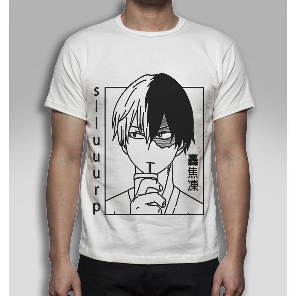 Camiseta Personalizada em Sublimação Shoto Todoroki Anime Boku No Hero