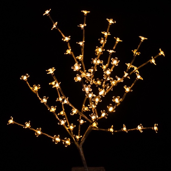 Árvore de Natal Cerejeira 45 e 60cm 60 e 80 LEDs 8 Funções Envio Imediato |  Shopee Brasil