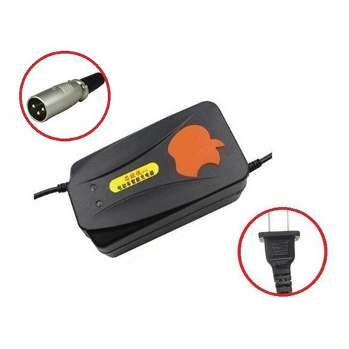 Carregador Bicicleta Elétrica Chumbo 36v 20a Bivolt Plug Xlr