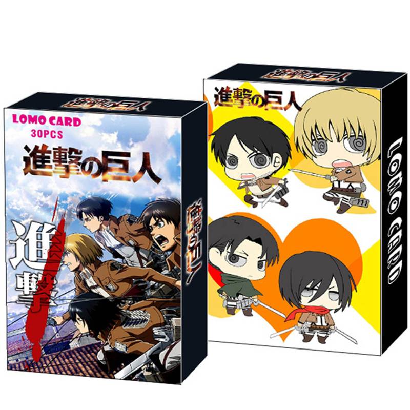 30 Pçs / Set Ataque Anime Em Titan Lomo Cartão Photocard Hd Álbum De Impressão Fotogma Figma Eren Jaeger Mikasa Ackerman em Oferta na Shopee