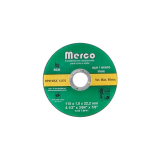 Disco De Corte Inox Aço Merco 4.1/2 PROFISSIONAL 1 pc