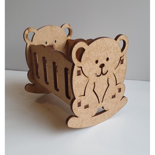 kit com 25 unidades de Lembrancinha de nascimento/ chá de bebê em MDF , bercinho em Oferta na Shopee