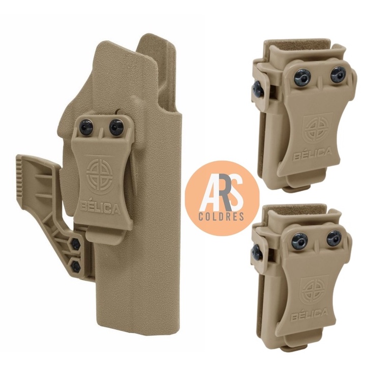 Coldre Velado Th9 Th40 Th380 + 2 Porta Carregador Universal Velado
