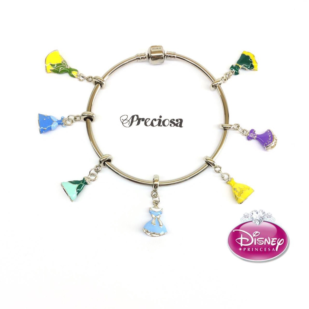 Berloque charm princesa /princesas/ branca de neve/ rapunzel/ cinderela ariel/ vestido em Oferta na Shopee