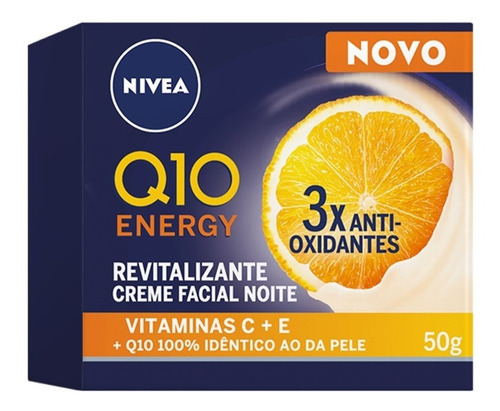 Creme Facial Nivea Q10 Energy Revitalizante Noturno 50g