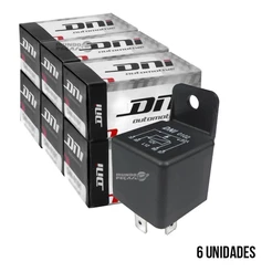 Rele Auxiliar Automotivo Dni 0102 40a 12v Universal 6 Pecas