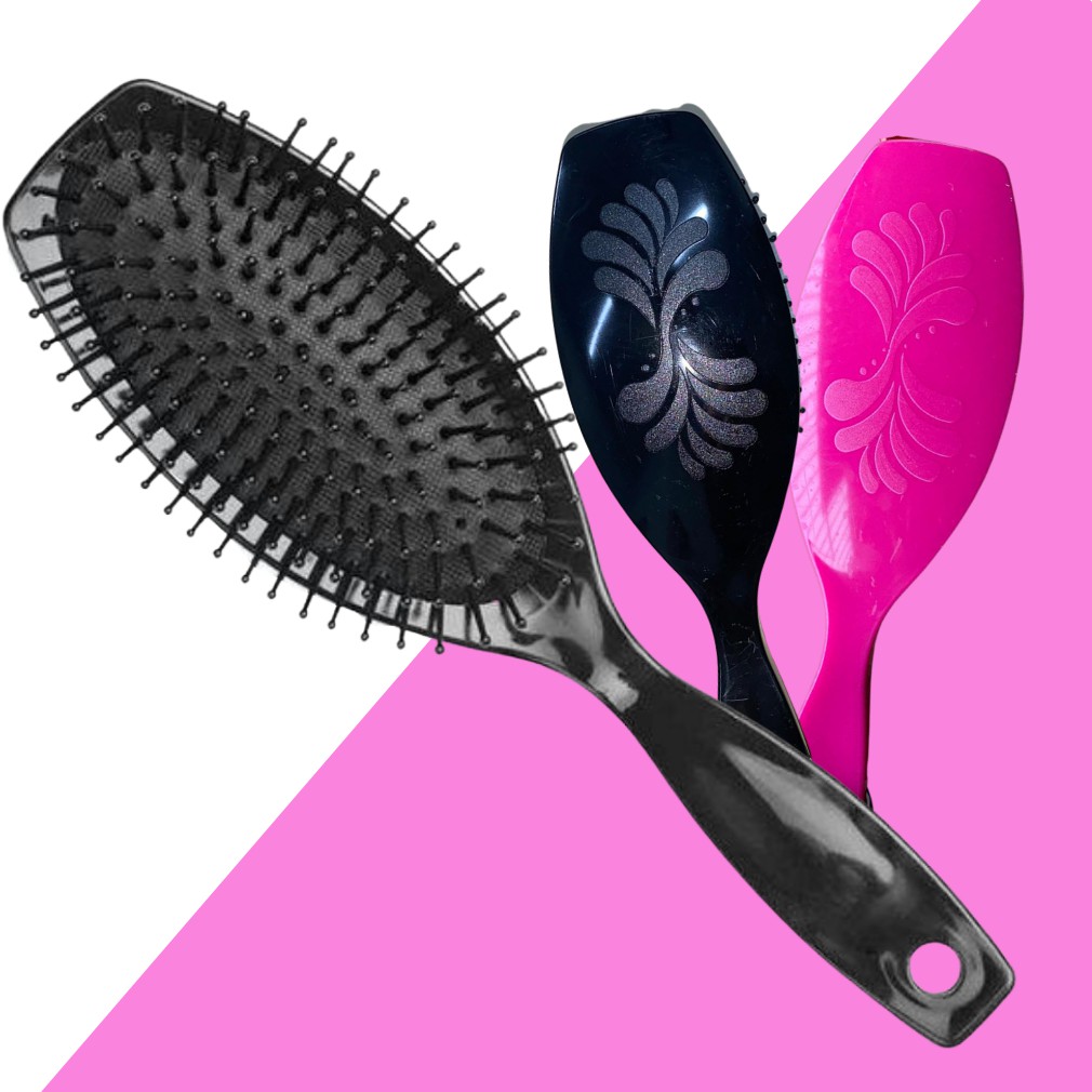 Escova Pente De Cabelo Massageador De Couro Cabeludo desembaraça todos os tipos de cabelo em Oferta na Shopee