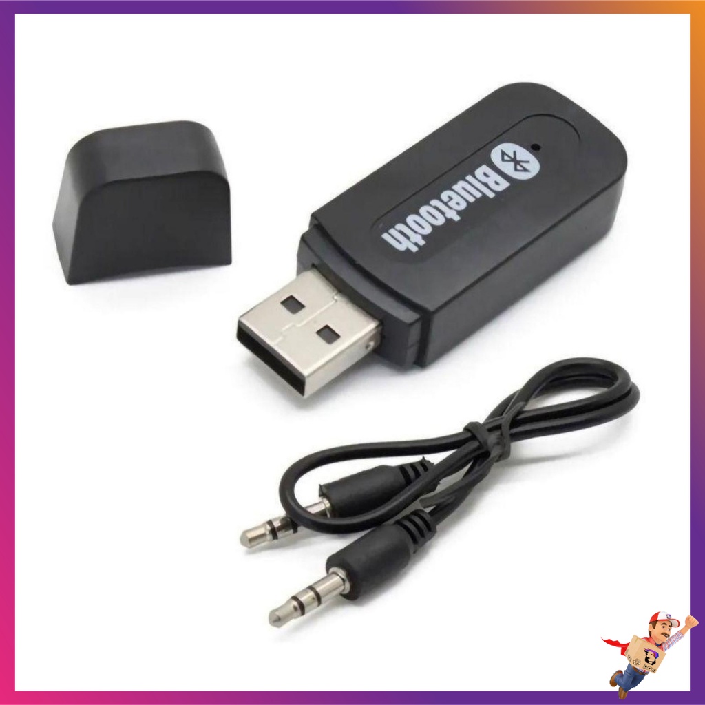 Adaptador Receptor Bluetooth USB Bt 163 Para Aparelhos Com Entrada P2 Wireless Music Receiver