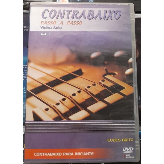DVD-EUDES BRITO-CONTRA BAIXO -PASSO A PASSO-CONSERVADO