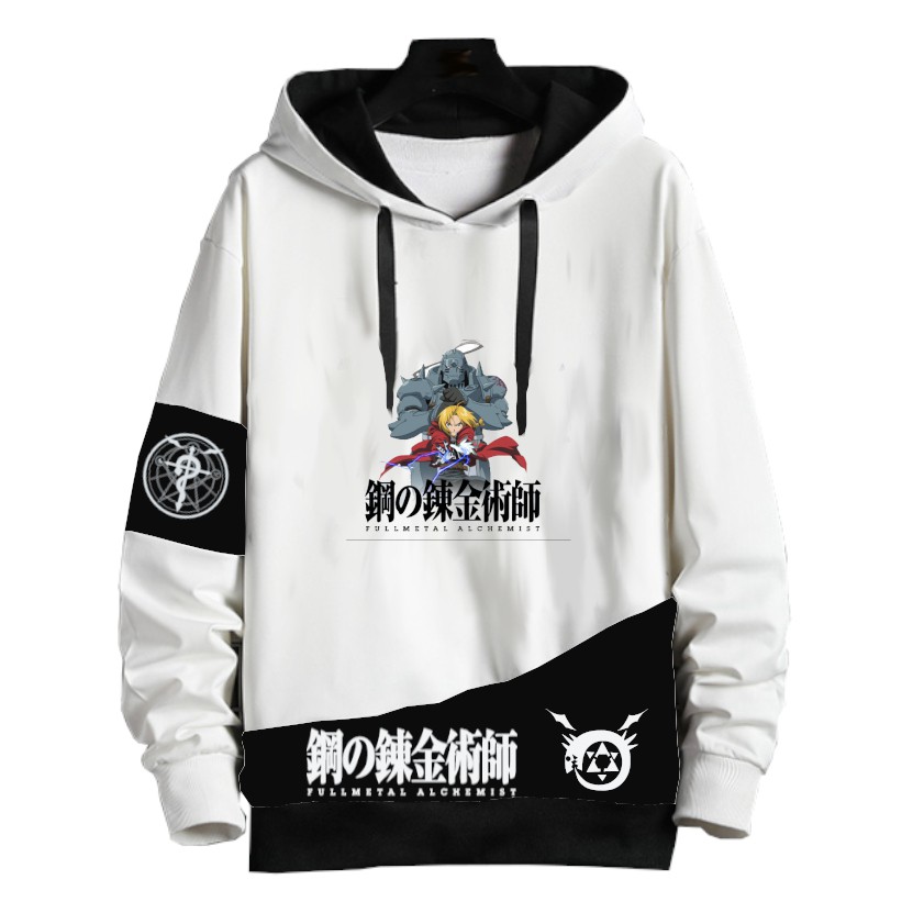 Blusa Casaco de Moletom P&B Diagonal Full Metal Alchemist 2 A538